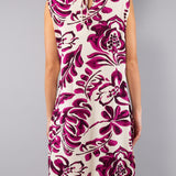 Abito Corto Stampa Etno - BORDEAUX - EC80