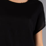 Blusa Viscosa Fresh - NERO - FD46