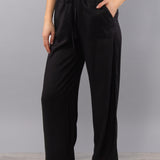 Pantaloni Lunghi Ampi Viscosa Fresh - NERO - FD60