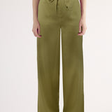 Pantaloni Lunghi Ampi Viscosa Fresh - SALVIA - FD60