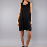 Abito Corto Smanicato Viscosa Fresh - NERO - FD80