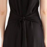 Abito Lungo Dettaglio Retro Fresh - NERO - FD82