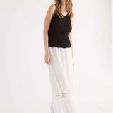 Top a Coste con Strass - NERO - GN40