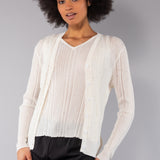 Top a Coste con Strass - BIANCO - GN40