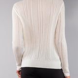 Cardigan a Coste con Strass - MILK - GN76