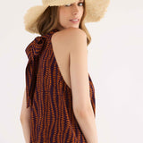 Abito Midi Scollo All'Americana Island - BLU - IS84