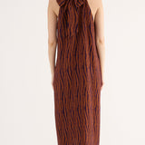 Abito Midi Scollo All'Americana Island - BLU - IS84