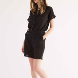 Camicia Cotone Safari - NERO - SA58