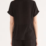 Camicia Cotone Safari - NERO - SA58