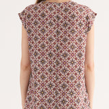 Blusa con Stampa Geometrica - VARIANTE UNICA - SO40