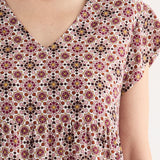 Abito Corto con Stampa Geometrica - VARIANTE UNICA - SO80