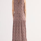 Abito lungo con Stampa Geometrica - VARIANTE UNICA - SO82