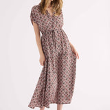 Abito Midi con Stampa Geometrica - VARIANTE UNICA - SO84