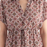 Abito Midi con Stampa Geometrica - VARIANTE UNICA - SO84