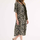 Kaftano Midi Stampa Animalier - VARIANTE UNICA - SS74