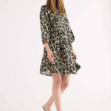 Abito Corto Chemisier Stampa Animalier - VARIANTE UNICA - SS80