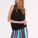 Top Smanicato Tricot - NERO - ST40