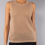 Top Smanicato Tricot - SABBIA - ST40