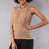 Top Smanicato Tricot - SABBIA - ST40