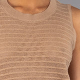 Top Smanicato Tricot - SABBIA - ST40
