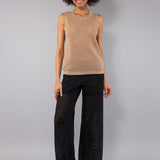 Top Smanicato Tricot - SABBIA - ST40