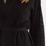 Cardigan con Cintura Tricot