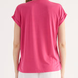 Blusa con Spilla Fiore - PORPORA - SU46