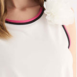 Canotta con Spilla Fiore - MILK - SU56