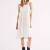 Abito corto Modal con Fiore - MILK - SU80