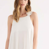 Abito corto Modal con Fiore - MILK - SU80