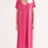 Abiti Midi Modal con Spilla Fiore - PORPORA - SU84