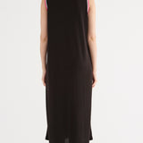 Abito Midi Smanicato Modal - NERO - SU85