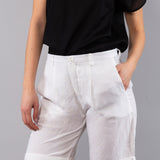 Bermuda Lino e Viscosa - MILK - SW63