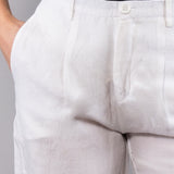 Bermuda Lino e Viscosa - MILK - SW63