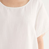 Abito Midi Ampio Lino Viscosa - MILK - SW84