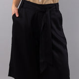 Bermuda con Cintura - NERO - TC63