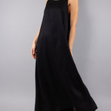 Abito Lungo Spallina con Fibbia - NERO - TC82