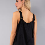 Abito Lungo Spallina con Fibbia - NERO - TC82