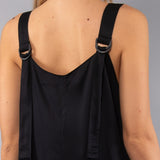Abito Lungo Spallina con Fibbia - NERO - TC82