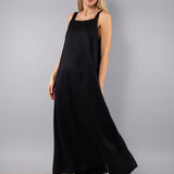 Abito Lungo Spallina con Fibbia - NERO - TC82