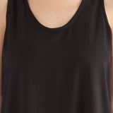 Abito Midi Spallina Larga - NERO - TC84