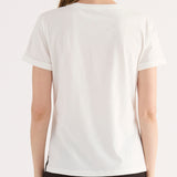 T-shirt con Strass e Perle - BIANCO - TH01