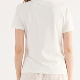 T-shirt con Perle - BIANCO - TH05