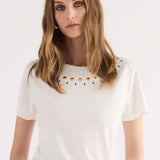 T-shirt con Strass - BIANCO - TH12