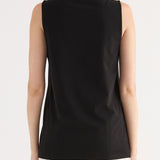 Canotta con Applicazione Fiore - NERO - TH31