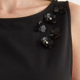 Canotta con Applicazione Fiore - NERO - TH31