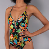 Costume Intero Non Imbottito Fiji - NERO - FI51