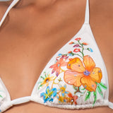 Triangolo Imbottito Scorrevole Strass Fiji - BIANCO - FJ20