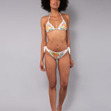 Triangolo Imbottito Scorrevole Strass Fiji - BIANCO - FJ20