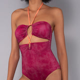 Costume Intero imbottito Cut-out Formentera - SANGRIA - FO52